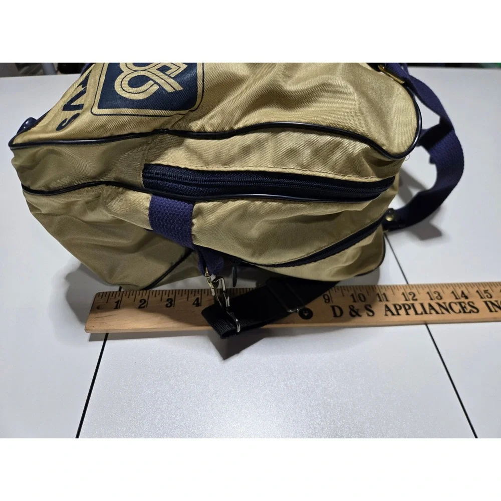 WTVS 56 PBS Detroit Tan Duffel Bag & Watch Vintage Promo TV‎ Public Media